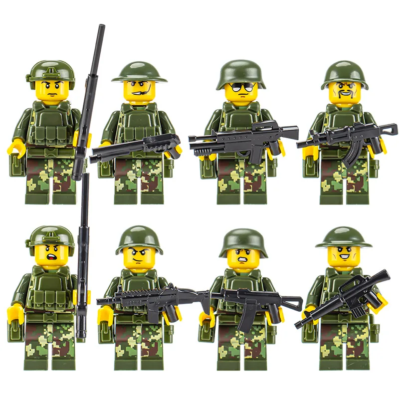 

Military and police series, special forces, explosion-proof police, building blocks humanoid dolls, action figures cartoons gift