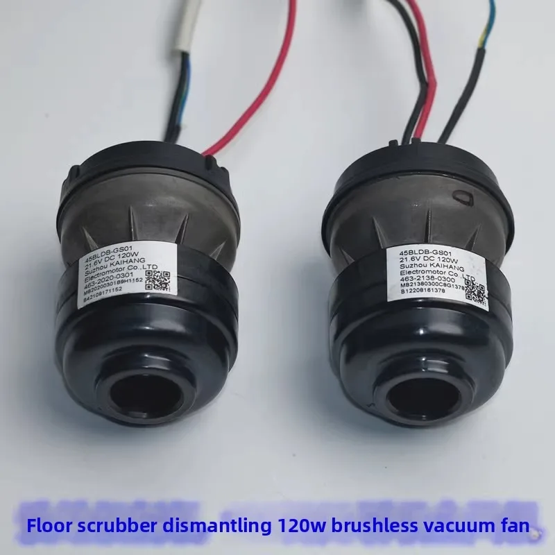 21.6V 120W Brushless Fan Motor, 3-Phase Built-in Driver for Wet Dry Vacuum Cleaner, High Speed Suction