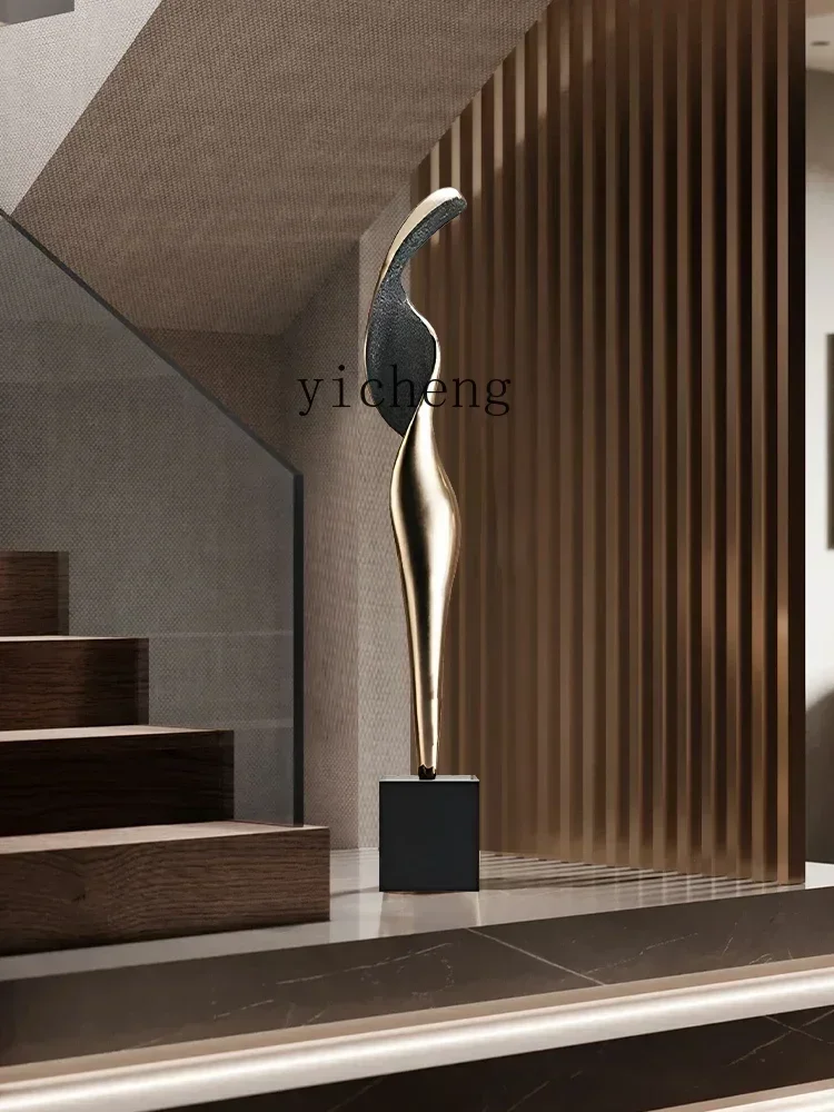 B1 Advanced Sense Living Room Entrance Floor Slender Figure Abstract Sculpture Art Ornaments