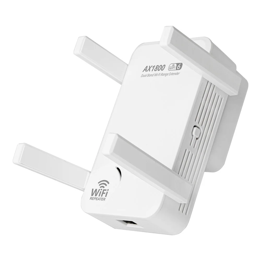 Imagem -02 - Wireless Wifi Repetidor Extensor Amplificador de Rede Dual-band Sinal de Longo Alcance Wiffi Router Wi-fi Booster 5g 2.4g 1800mbps