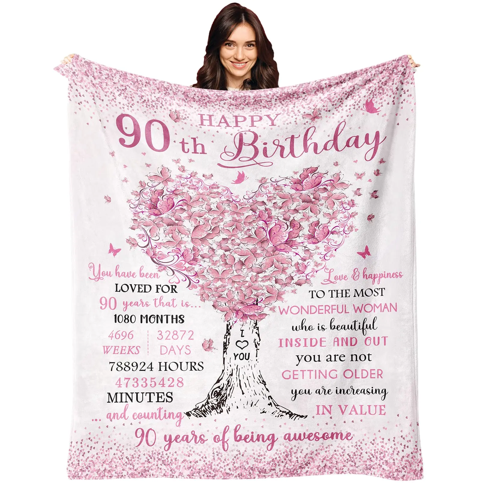 Blanket for Men and Women, Best 90th Birthday Gift