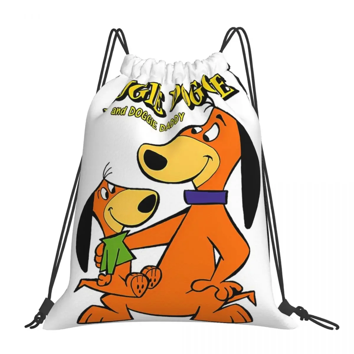 

Augie Doggie & Doggie Daddy Father & Son Backpacks Drawstring Bags Drawstring Bundle Pocket Storage Bag BookBag Travel Students