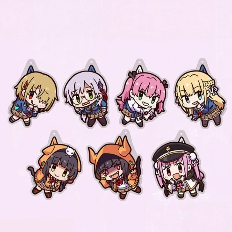 Heaven Burns Red Anime KeyChain Beatrice Men Key Chain for Women Cartoon Figure Acrylic Keyring Gifts