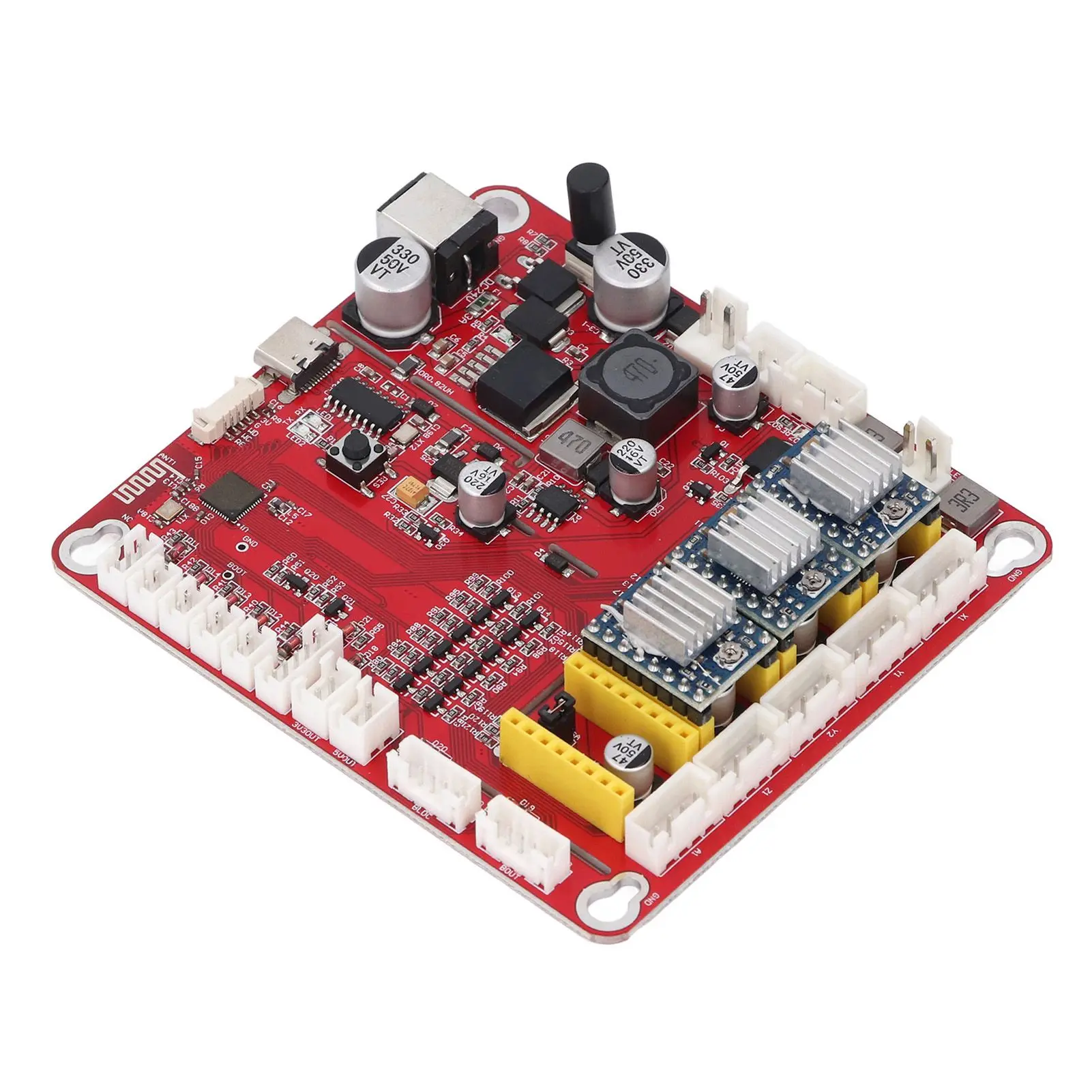 Engraving Machine 3 Axes Control Board PWM TTL Sign Control Offline 3 Axes Mainboard with USB Cable 12V-36V 0A-8A