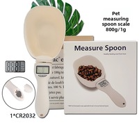 Dog Food Scale 1g High-Precision Gram Scale for Home Baking, 800g Kitchen Electronic Scale with Large Spoon Function