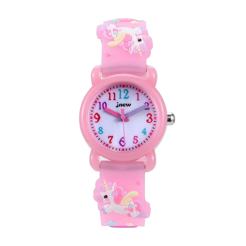 Uthai C13 Kinder Mädchen niedlichen 3D Cartoon Uhr wasserdichten Quarz für Einhorn Kinder Jungen Uhren ungiftige Materialien Geschenk