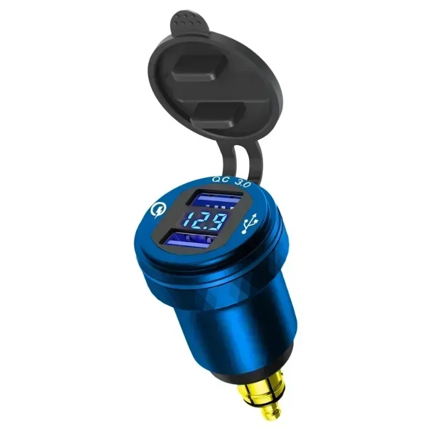 F800R QC3.0 Dual USB Charger Power Adapter Hella DIN Socket For BMW F750GS R1250GSA G650XGS F900R R1200RT R1200GS ADV S1000XR