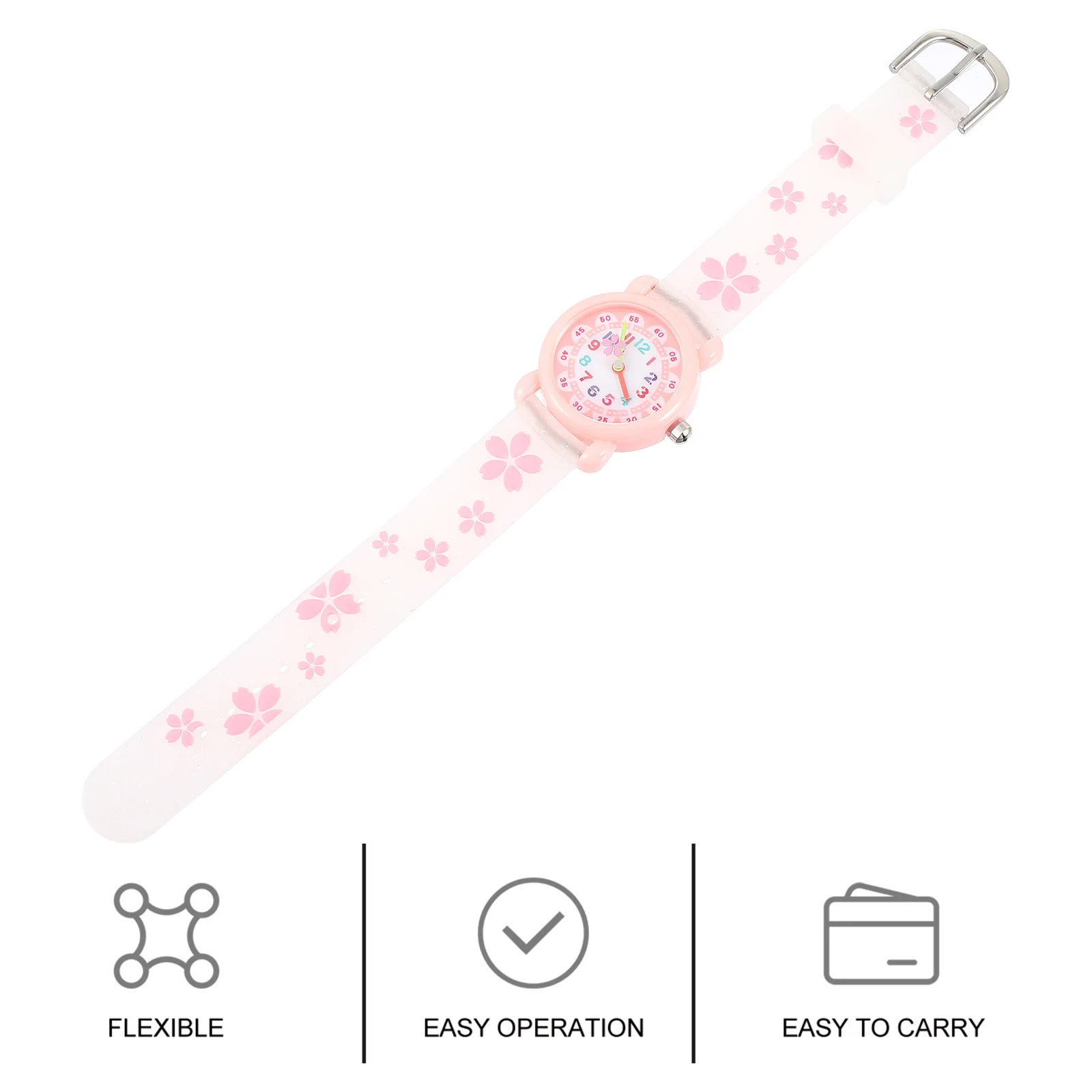 1Pcs Waterproof Cartoon Watch Wristwatch Lovely Design Easy Reading Time Teaching Cartoon Watch