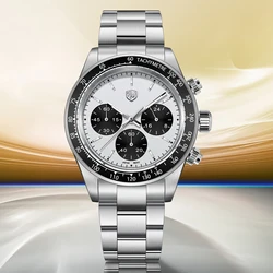 2026 New Rolls Timi Panda Men's Watches Chronograph Quartz Watch For Men Top Luxury AR Sapphire Mirror Waterproof Sports Clock