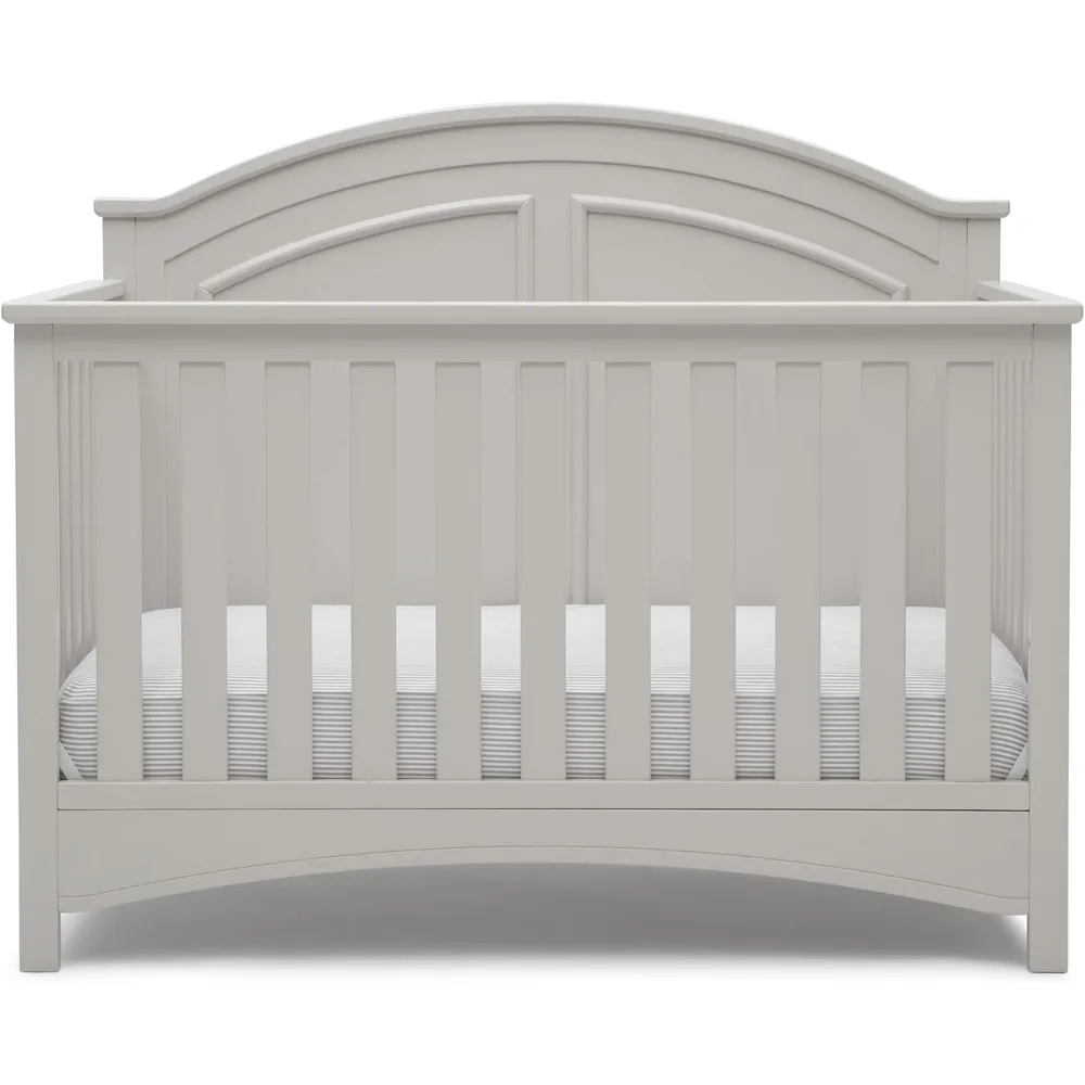 

Delta Children Perry 6-in-1 Convertible Crib - Greenguard Gold Certified, Moonstruck Grey