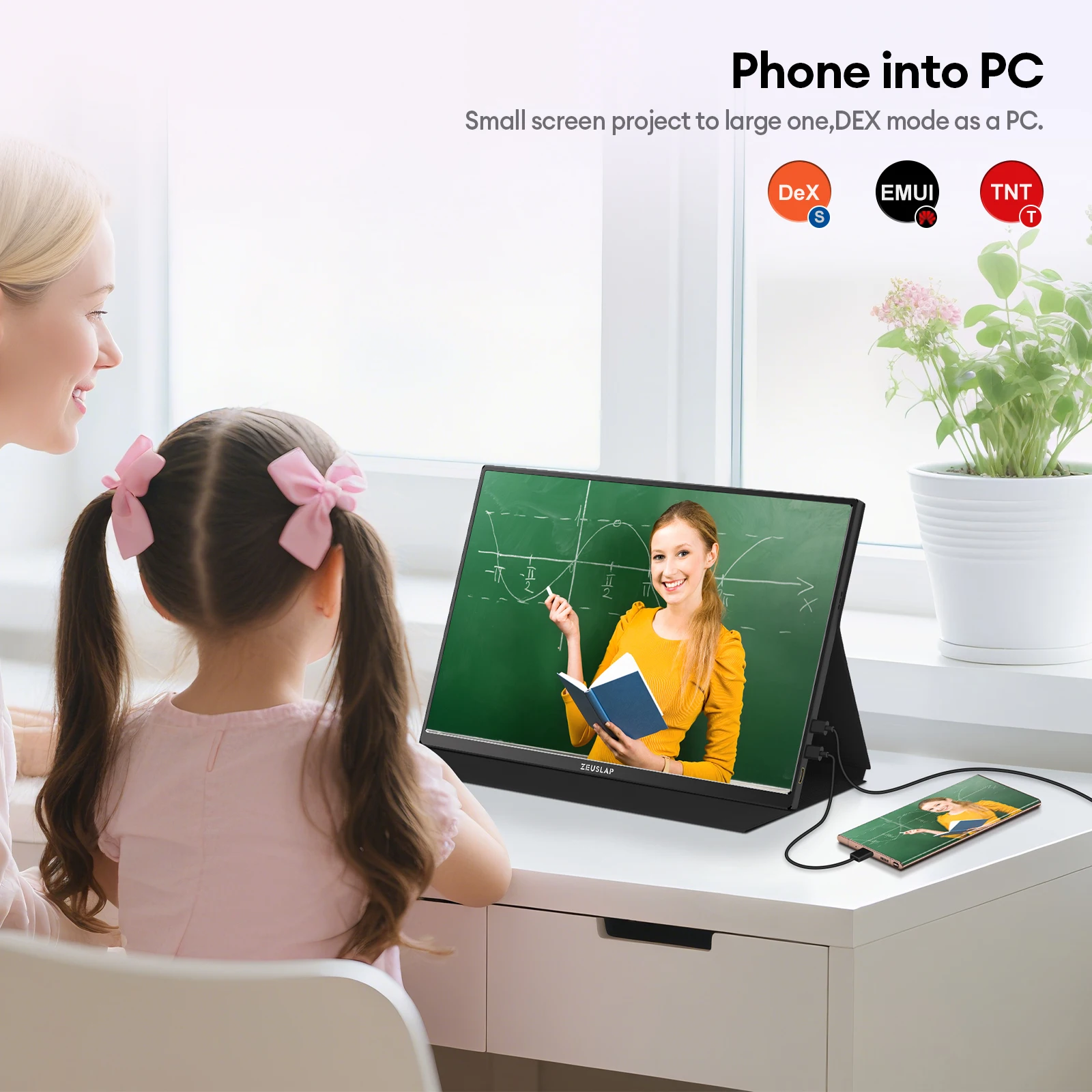 شاشة ألعاب محمولة ZEUSLAP P16 Ultra مقاس 16 بوصة FHD 144 هرتز لجهاز نينتندو سويتش 2، وPS5، وXbox والكمبيوتر المحمول، وشاشة خارجية 350 Nits USB-C #4