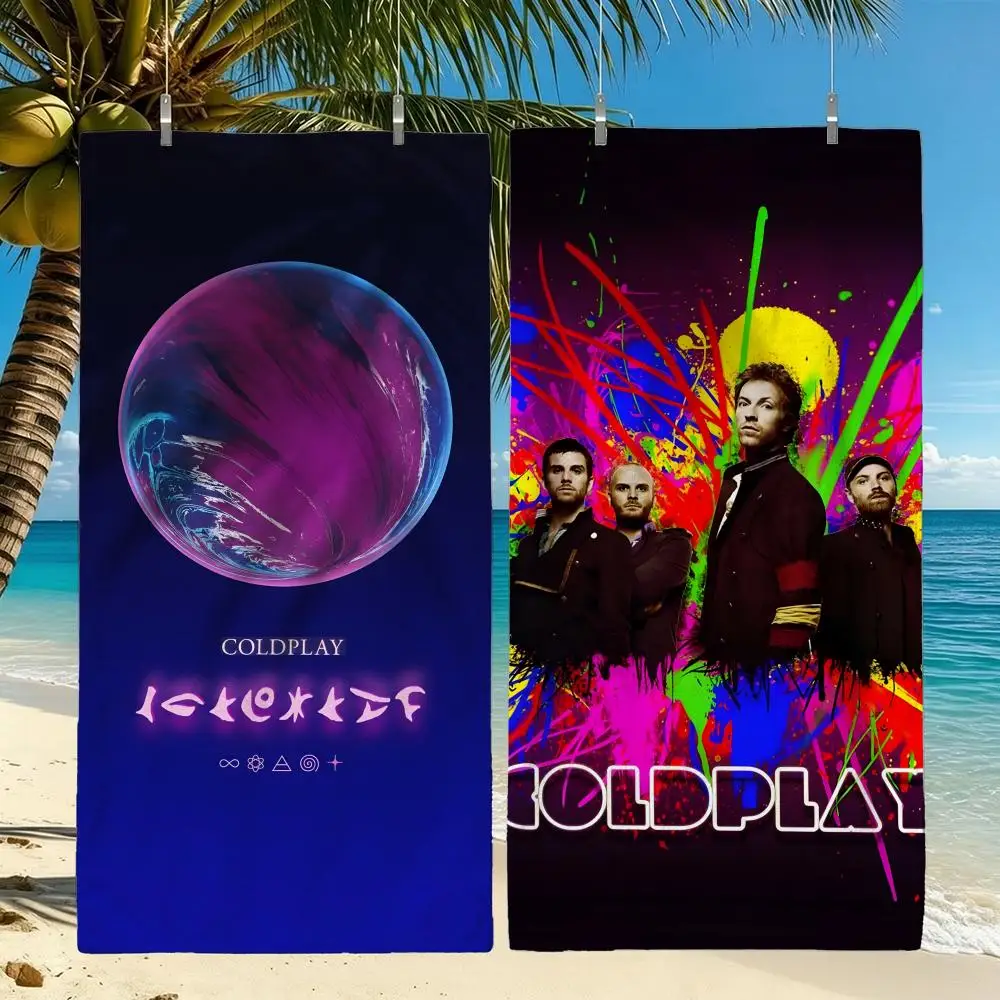 Band C-Coldplay Towel Towel Beach Towel Oversized Quick Dry Towel Absorbent Soft Swim BeachTowels for Men Women