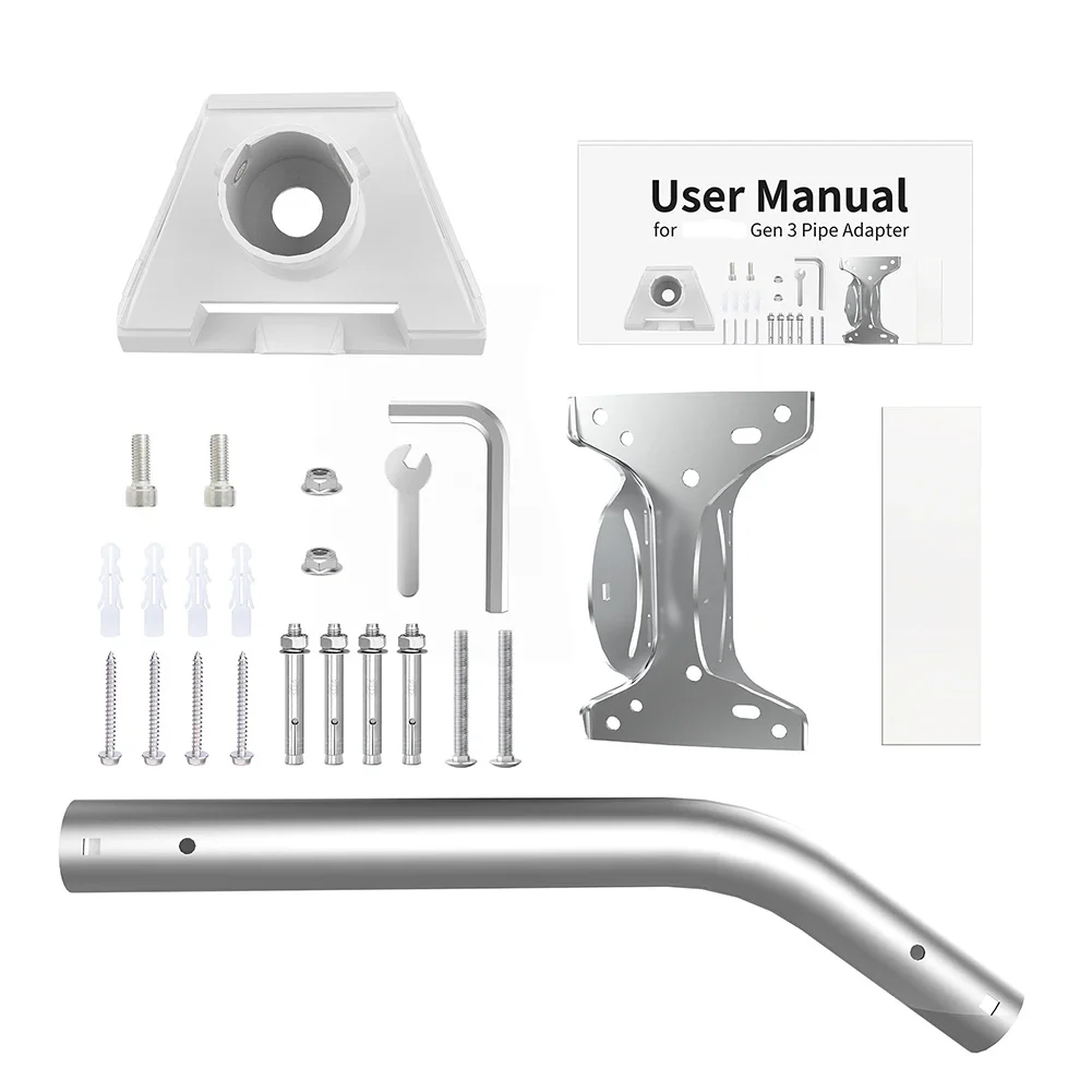 

Roof Mounting Bracket Kit For Starlink For Gen 3 Roof-mounted Heavy Duty Pivot Straight/Bent Tube Stainless Steel Bracket Kit