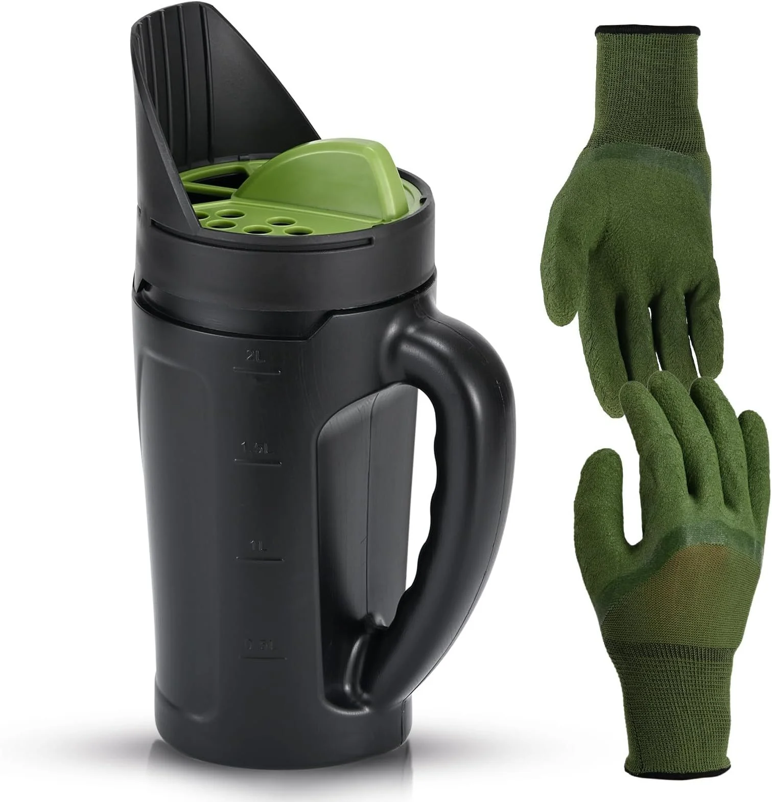 Seed Spreader Lawn Garden Handheld Spreader For Fertilizer Grass Seed Salt Ice Melt Earth Food Seed Shaker With Adjustable Sizes