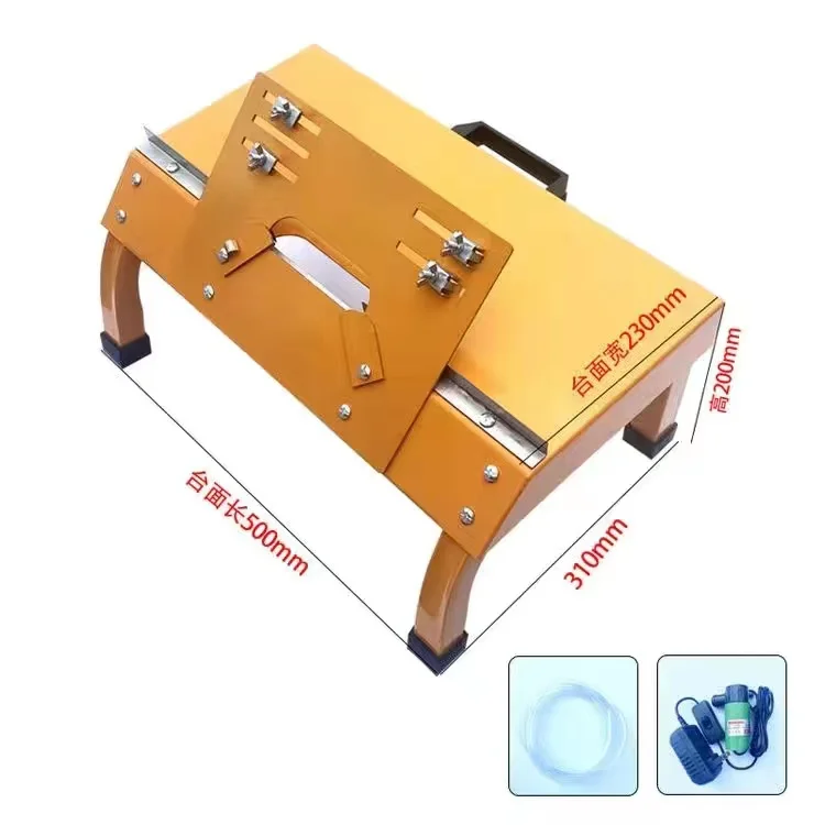 Máquina biseladora de azulejos de cerámica, escritorio pequeño portátil de alta precisión de 45 grados, multifunción, sin polvo, corte de agua, biselado