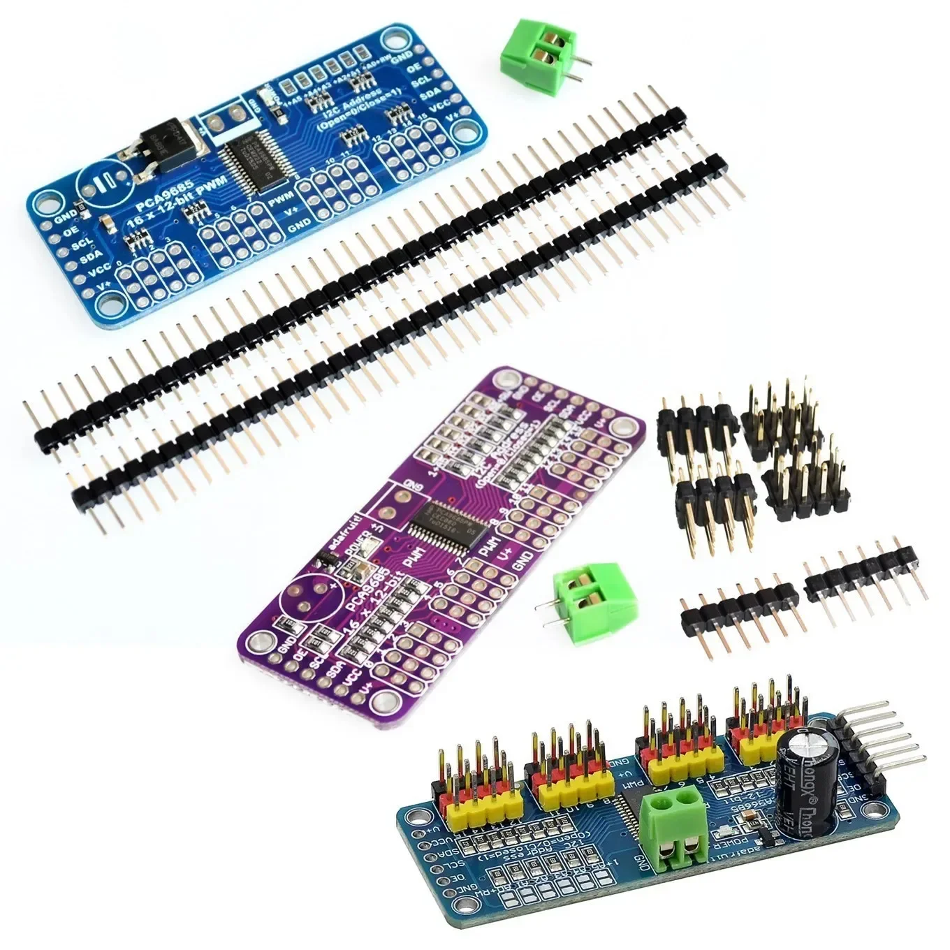 PCA9685PW 16 Channel 12-bit PWM/Servo Driver-I2C interface PCA9685 module for Raspberry pi shield module servo shield