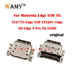 WAMY USB Charger Connector Charging Dock Port For Motorola Moto Edge S30 5G XT2175/Edge X30 XT2201/Edge 20/Edge Pro 5G/G200