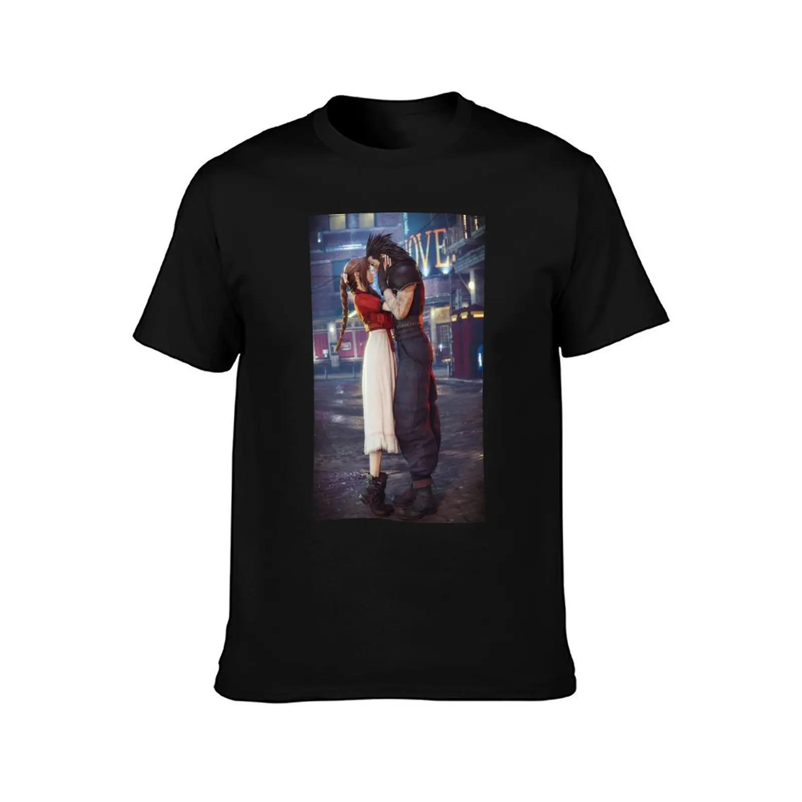 aerith T-Shirt Soft Stretch Short Sleeve Top T-Shirt