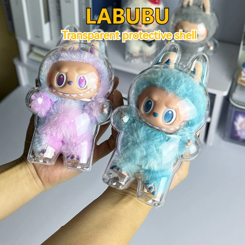 

Labubu V1 V2 V3 Акриловый защитный чехол Детская сумка Подвеска Прозрачный защитный чехол Пылезащитный чехол Слепая коробка Дисплей Коробка Аксессуар