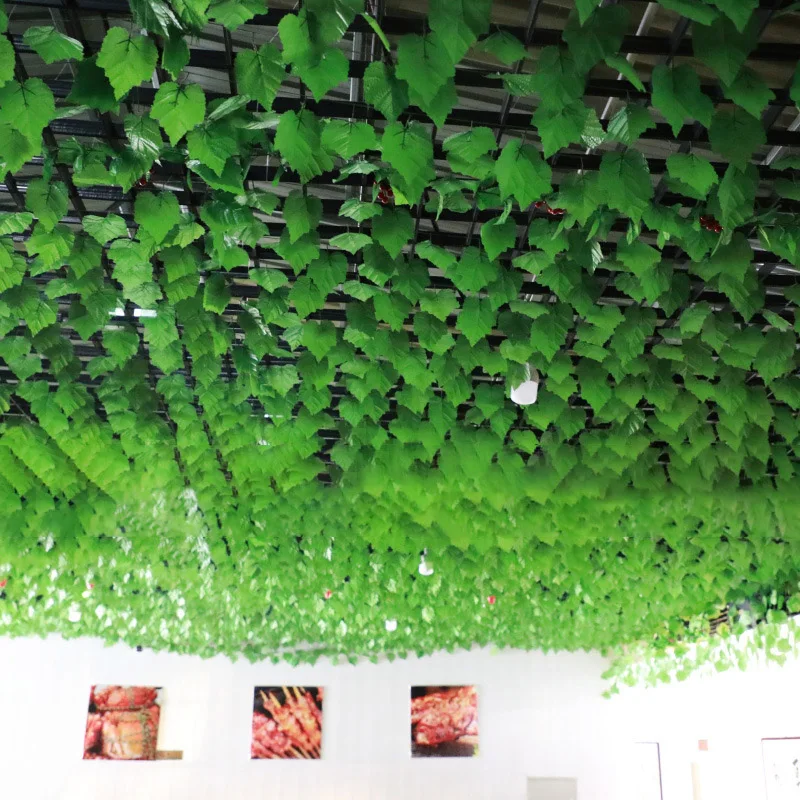 Guirxiété de Feuilles de Vigne Artificielles en Soie Verte, 230cm, 1 Pièce, DIY, Décoration de Maison, ixde Jardin