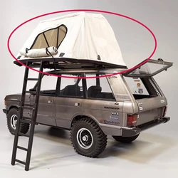 Simulation Model Roof Folding Tent TRX AXIAL Climbing Car Luggage Rack 1/8 1/10 Camping Outdoor Travel Simulation Scene RC Car