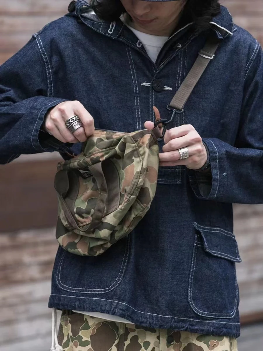 

Rugged Bronson 1930's Gunner Smock in Selvedge Denim and Duck Hunter Camo Version