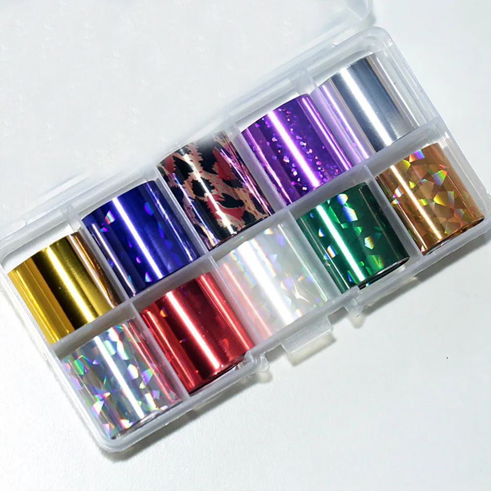 

4Sets Nail Stickers 40 Colors 4 Styles Chic Manicure Accessories Party Halloween Christmas Birthday Nail Art Decals