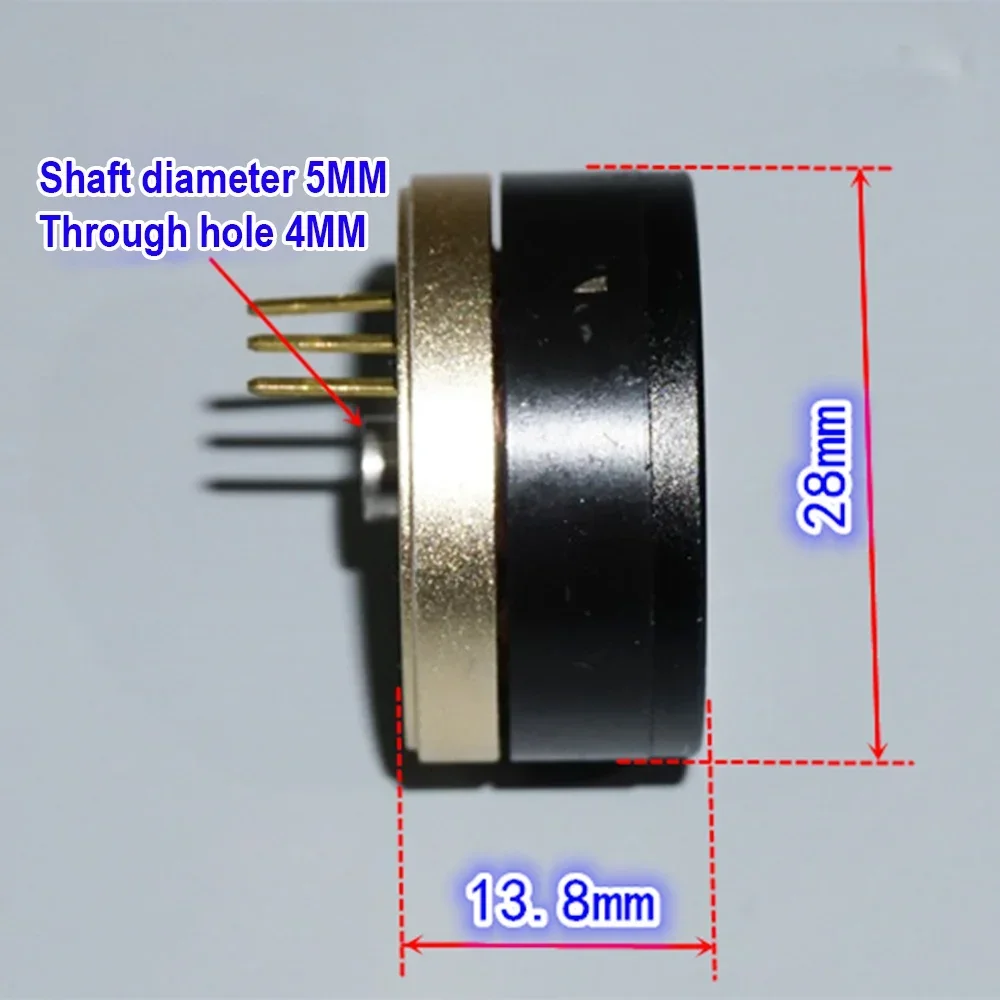 1PC Micro 2204 Brushless Motor DC 12V Hollow Shaft 28MM NdfeB Strong Magnetic BLDC 330KV for Handheld Camera UAV PTZ Motor