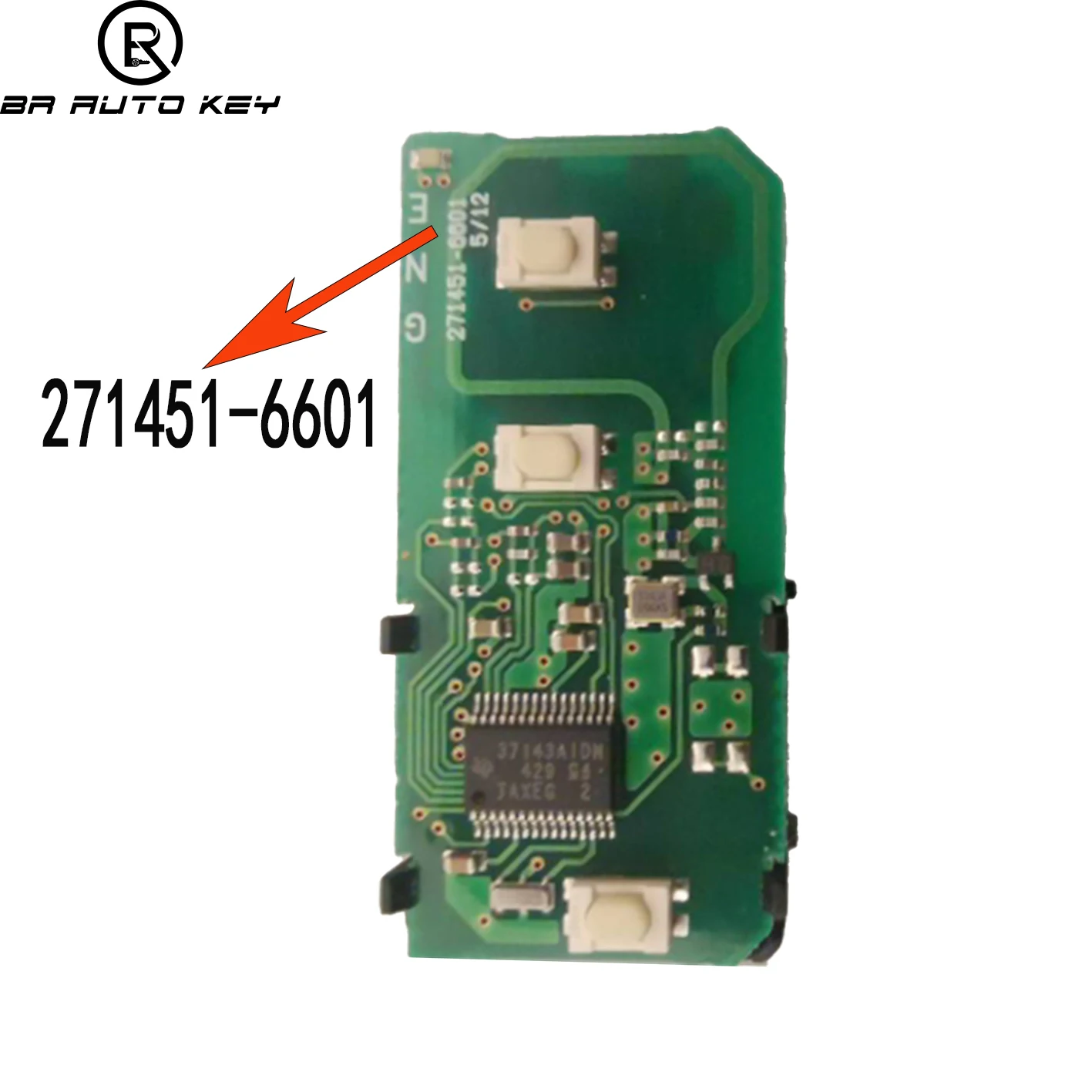 Aftermarket 3 przyciski inteligentny pilot z kluczykiem samochodowym dla Toyota Land Cruiser LC200 2009-2015 P/N:89904-60771 FCC:HYQ14AEM ASK