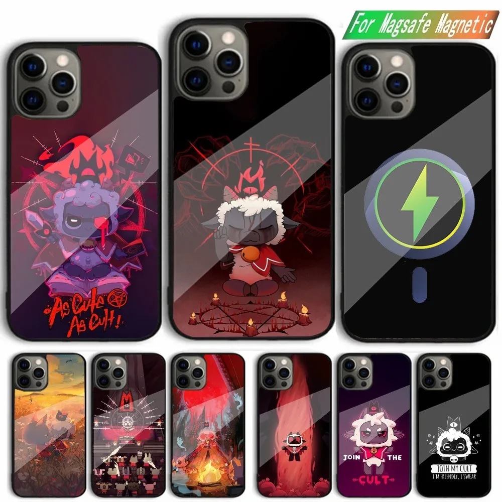 

Game C-Cult Of The Lamb Phone Case For iPhone 15,14,13,12,11,Plus,Pro,Max Mini Magsafe Magnetic Wireless Charging