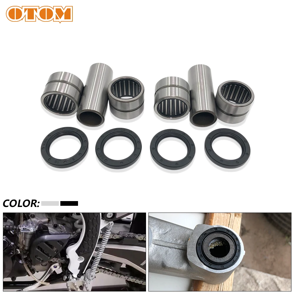 OTOM Motocross Swing ARM Maintenance Parts Bearing Oil Seal Bushing Kit For KEWS K16 K18 ZONGSHEN NC250 NC450 Chinese Motorcycle