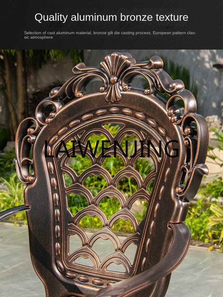 

6 Barbecue Villa Garden Terrace Leisure Outdoor Iron Outdoor Courtyard Balcony Tea Table Combination