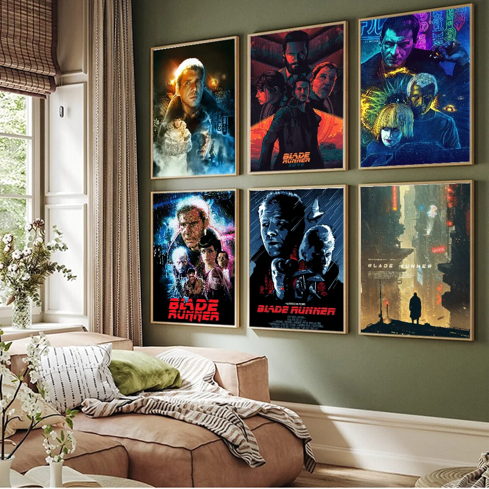 Retro Movie Blade Runner Classic Sci-fi Film Anime Posters Sticky Whitepaper Prints Posters Artwork Kawaii Room Decor view 6