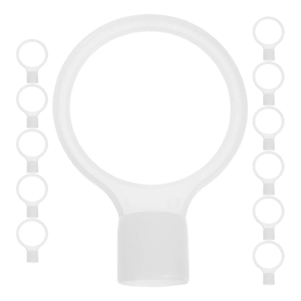 

12 PCS Safety Cone Connector Connectors for Construction Cones Reflective White Pvc
