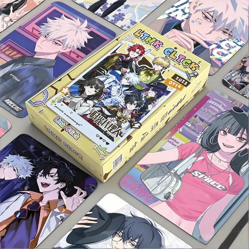 Set de 50 Tarjetas Fotográficas de Anime Link Click, Personajes de Cheng Xiaoshi, Lu Guang, Qiao Ling, Tarjetas LOMO Láser, Regalo para Fans del Manga