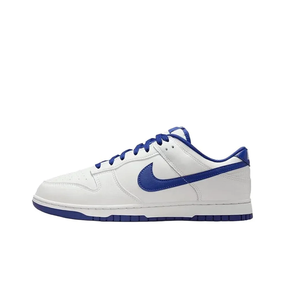 Nike Dunk Low top Skateboard Shoes Men's White Blue HF5441-117