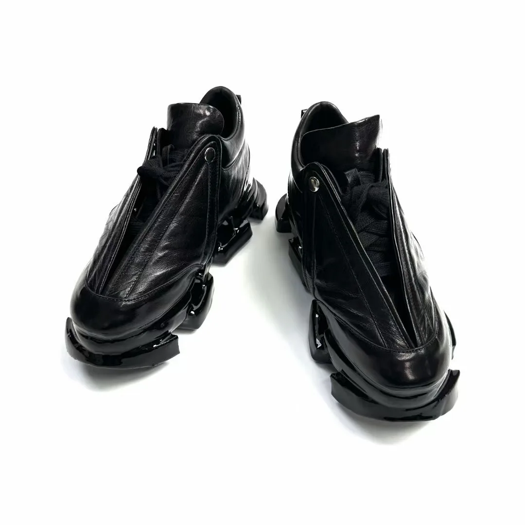 Quality Real Leather Personalized Customized Handmade dissolve Sole BBS Personalized Catwalk Boots