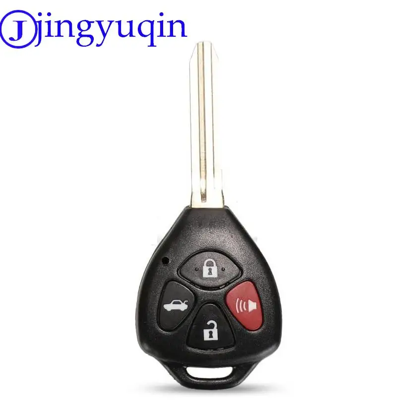 jingyuqin 4 Buttons Remote Car Key Control For Toyota prius 2 hilux etios vios yaris corolla  FCCID：B41TA ID67/G Chip 433 Mhz