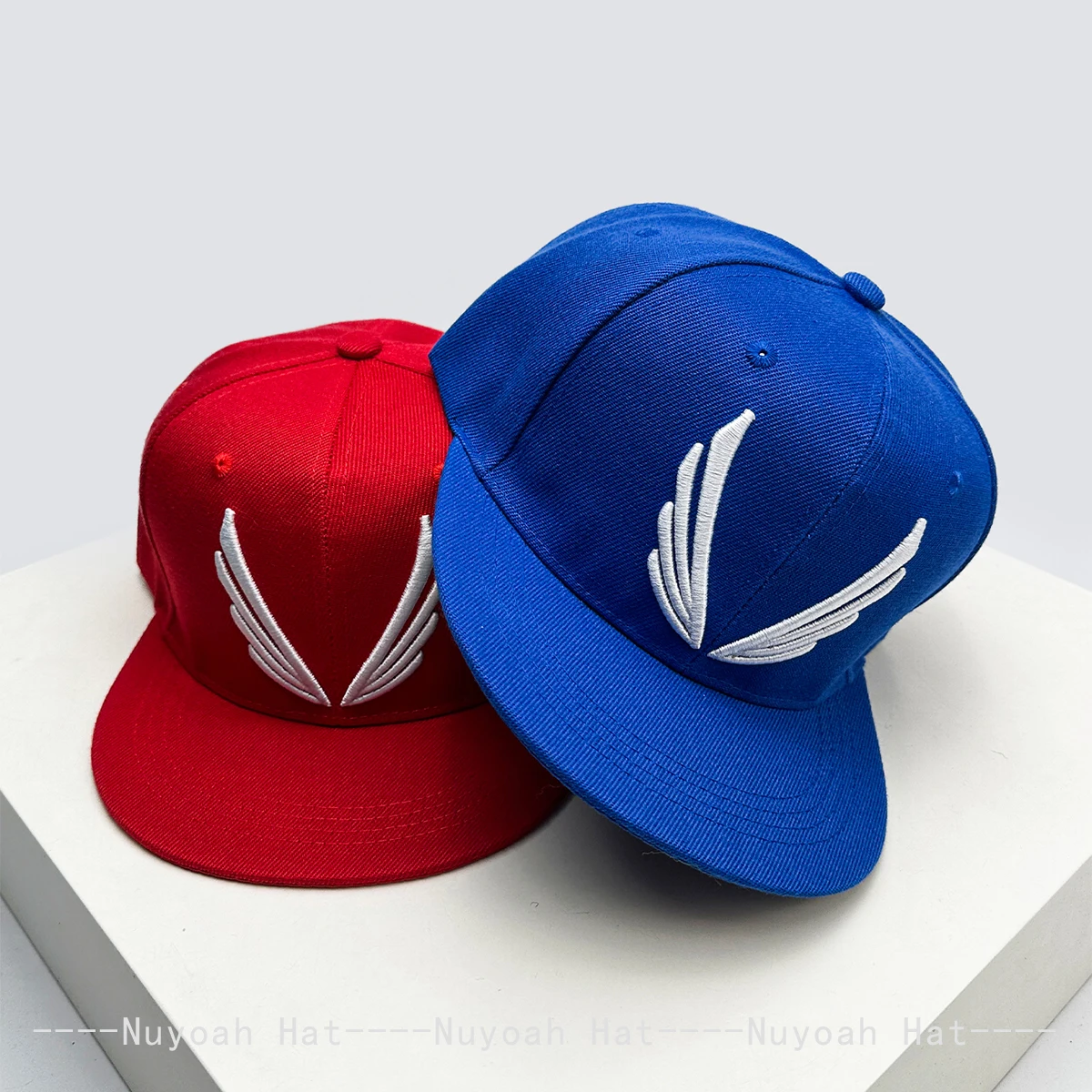 Unisex Wing Embroidery Baseball Hat Sunshade Hardtop Versatile Hip-Hop Peaked Cap Street Fashion Simple Personal Design Style