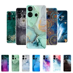 for Funda Itel P40 Case Soft Silicone Marble Back Cover Phone Cases for Itel P40 P662L Case ItelP40 P 40 Coque