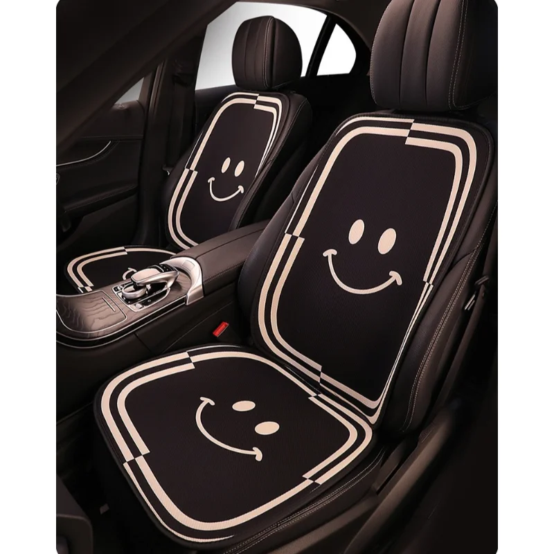 Ice Silk Universal Car Seat Cover Cute Car Seat Covers Full Set Cute Cars Accessories Cute Car Seat Protectors Set Seats Cushion