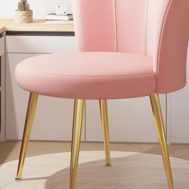 Nordic Dressing Chair Design Home Chairs With Backrest Bedroom Makeup Stool Creative Armchair Dining Chairs Furniture - view 6