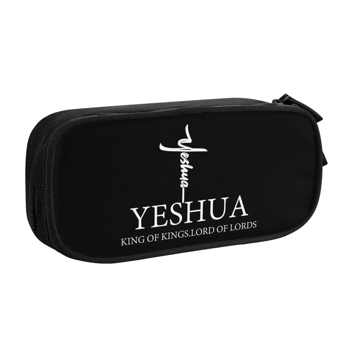 Custom Yeshua Christian Pencil Cases for Girl Boy Large Storage Religion Faith Pen Box Bag Stationery