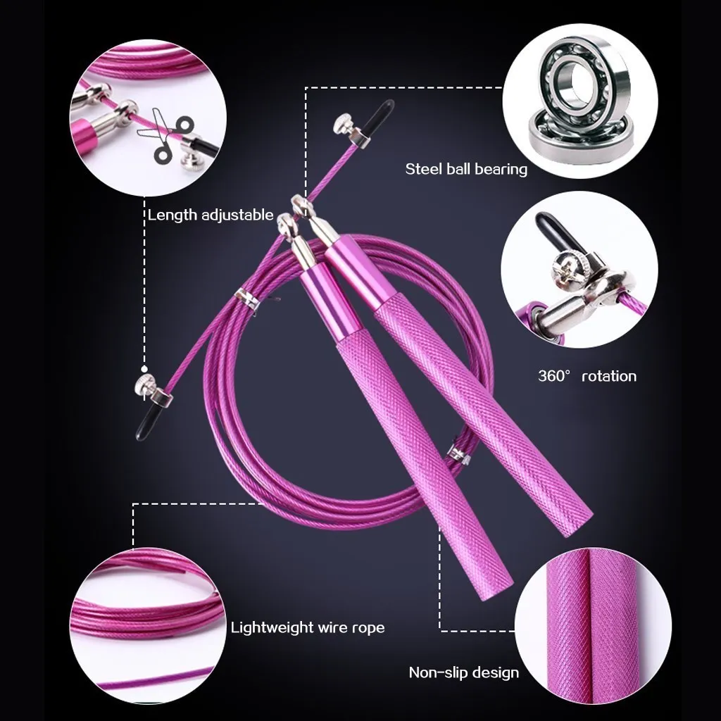 WorthWhile Crossfit Jump Rope Professional Speed Bearing Skipping Fitness Workout Training Equipement MMA Boxing Home Exercise
