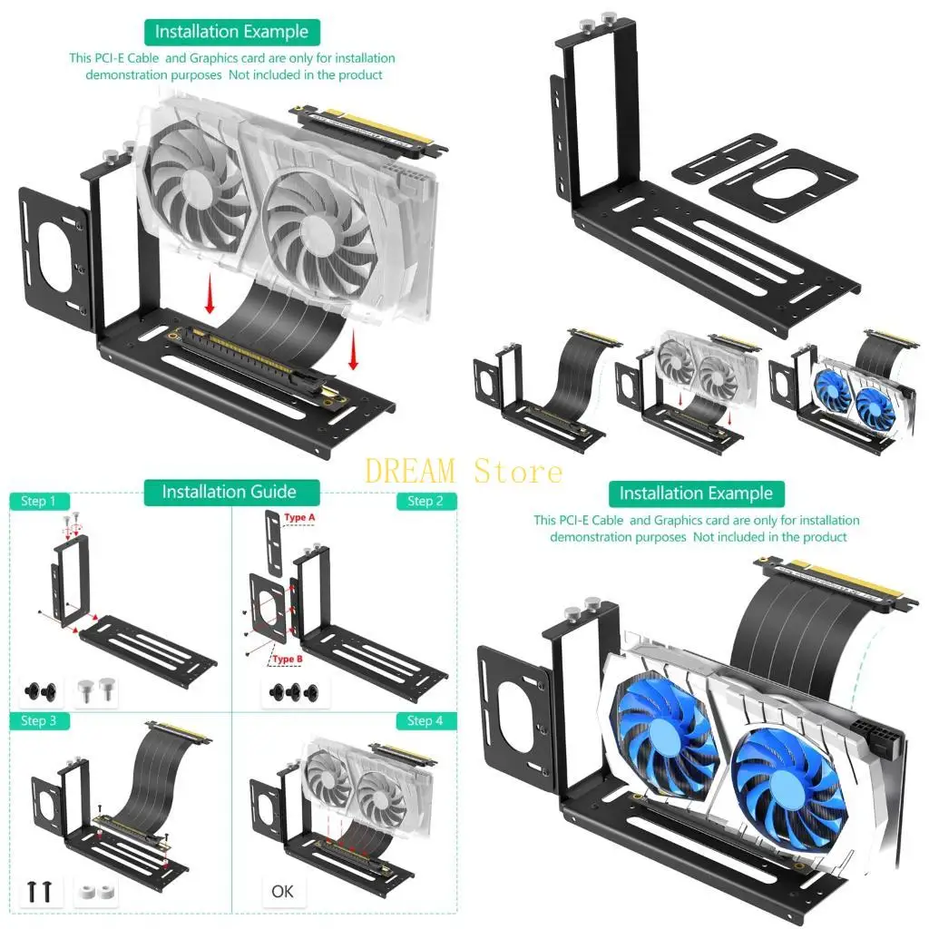 

Вертикальный держатель видеокарты оптимизирует визуальную составляющую ПК-башни.