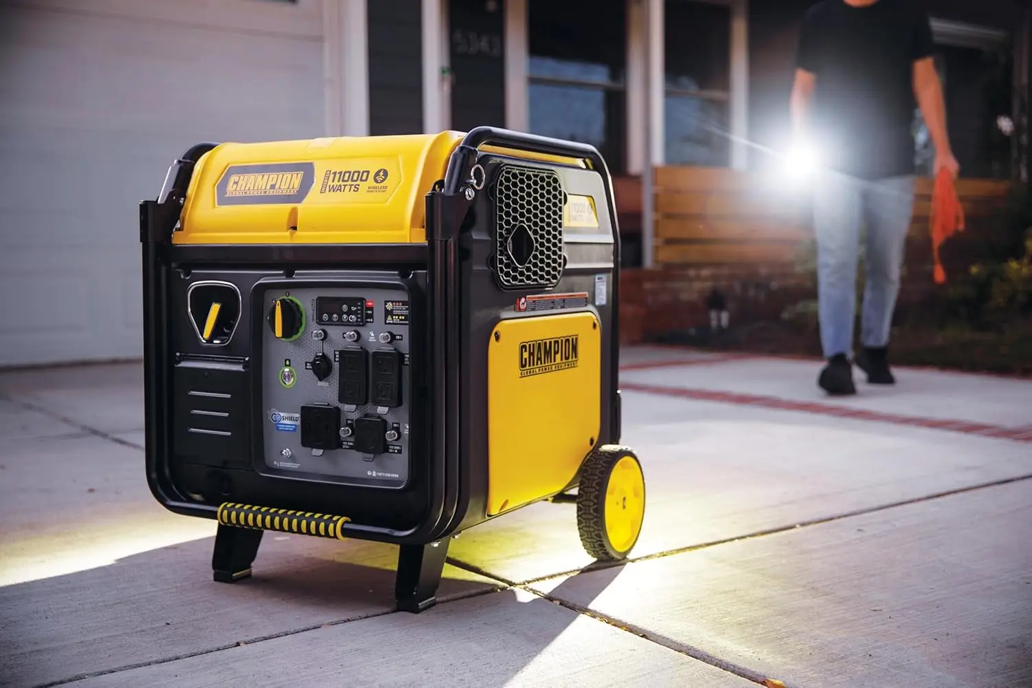 11,000-Watt Wireless Remote Start Home Backup Portable Inverter Generator with Quiet Technology and CO Shield