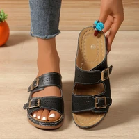 2026 Summer Fashion Slippers Women Premium Orthopedic Open Toe Shoes for Women's Anti-slip Platform Wedge Retro Sandals Female - Image 6