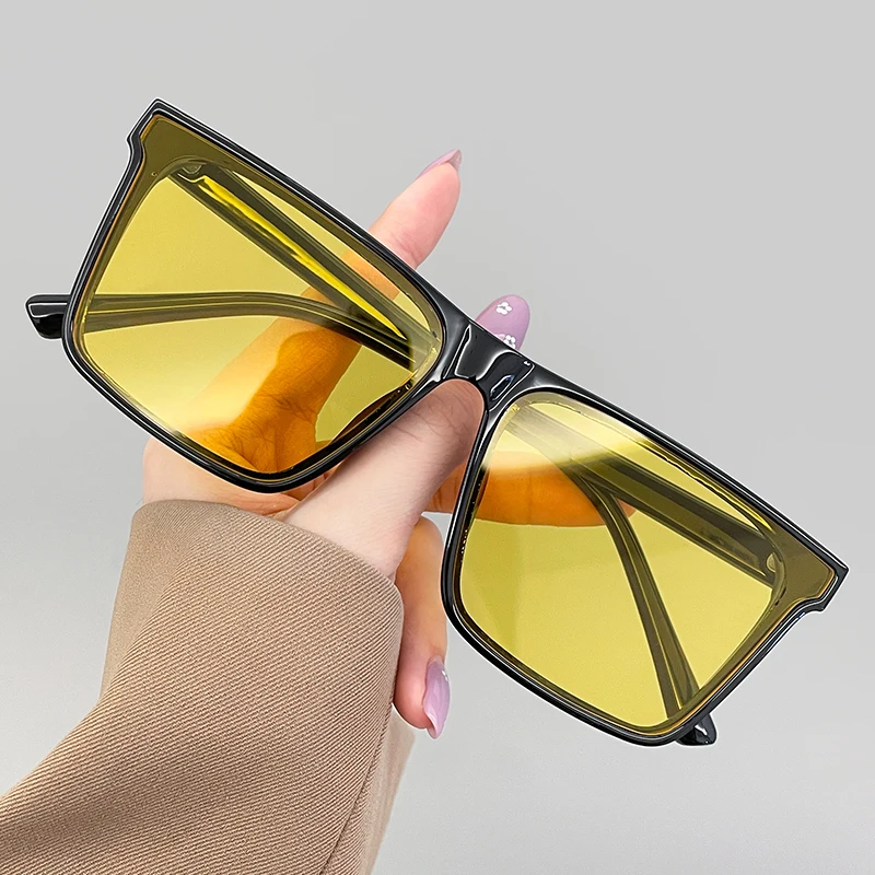 Óculos de sol quadrados vintage clássico feminino masculino moda óculos proteção uv400 óculos de condução marca designer tons óculos de viagem