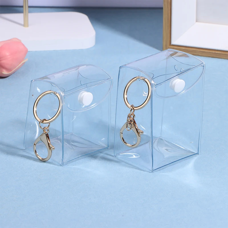 1Pc Transparent Mystery Box Mini Anime Doll Display Bag Universal Display Box Portable Storage Bag Coin Purse Earphone Bag