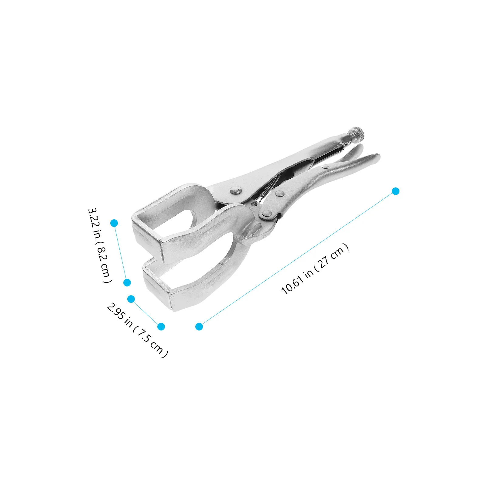 11 Inch Welding Pliers U-Shaped Adjustable Locking Clamp for Metal Welding Soldering Riveting Polishing Cutting
